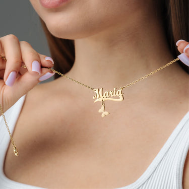 Simple Name Necklace - Custom Name Necklace - Personalised Necklace - Necklaces for Girlfriend - Necklaces for Moms Necklace Brother & Sisters